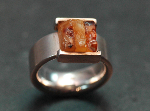 Bernstein-Ring Silber